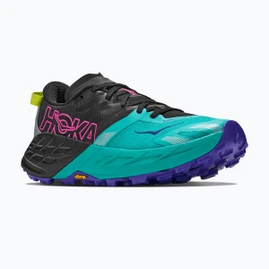 Buty do biegania damskie HOKA Speedgoat 7 black / electric aqua