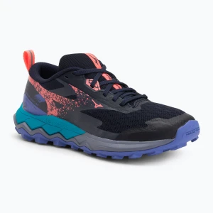 Buty do biegania damskie Mizuno Wave Ibuki 5 Baritone blue/striking coral/irisbloom Granatowy