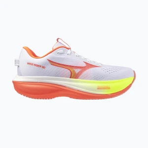 Buty do biegania damskie Mizuno Wave Rider 30 white / flamingo coral / lime pulp