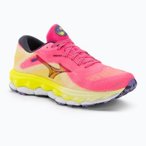 Buty do biegania damskie Mizuno Wave Sky 7 highvpink/ombre blue/bolt2neon