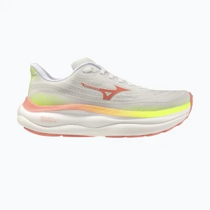 Buty do biegania damskie Mizuno Wave Sky 9 gf white / desert flower / lime pulp Beżowy