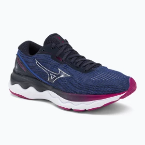 Buty do biegania damskie Mizuno Wave Skyrise 3 amparo blue/silver/festival fuchsia