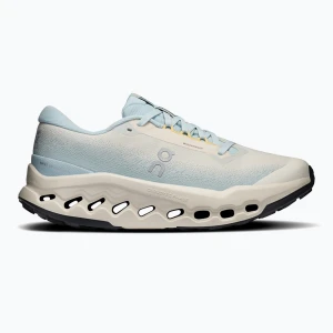 Buty do biegania damskie On Cloudsurfer Trail 2 Waterproof grain / brook Beżowy