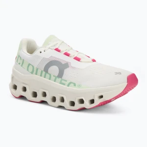 Buty do biegania damskie On Running Cloudmonster white/lima
