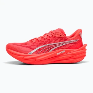 Buty do biegania damskie PUMA Deviate Nitro 4 ultra red / puma silver