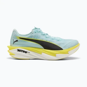 Buty do biegania damskie Puma Deviate Nitro Elite 4 fresh water/lemon crush/puma black Niebieski