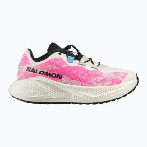 Buty do biegania damskie Salomon Aero Glide 4 GRVL vanilla ice/knockout pink/black