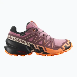 Buty do biegania damskie Salomon Speedcross 6 GTX dusky orchid / huckleberry Różowy