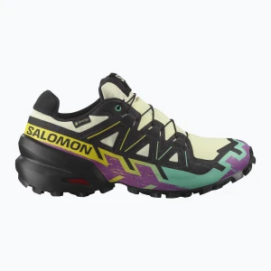 Buty do biegania damskie Salomon Speedcross 6 GTX transparent yellow/black/waterfall