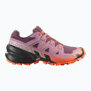 Buty do biegania damskie Salomon Speedcross 6 huckleberry / dusky orchid Różowy