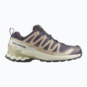 Buty do biegania damskie Salomon XA Pro 3D V9 GTX nine iron / oxford tan Fioletowy