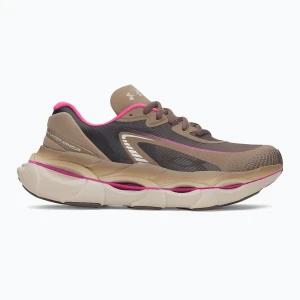 Buty do biegania damskie Under Armour Halo Racer 2 desert taupe / virtual pink / peppercorn Brązowy