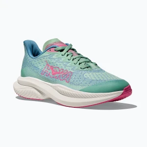 Buty do biegania dziecięce HOKA Mach 6 jadeite/alpine blue