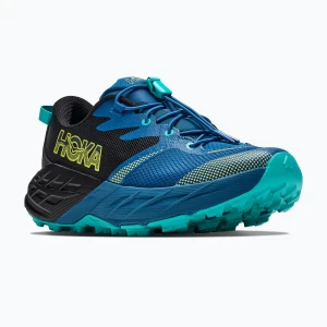 Buty do biegania dziecięce HOKA Speedgoat 7 black / night glow blue