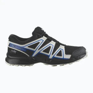 Buty do biegania dziecięce Salomon Speedcross Waterproof black/vanilla ice/french blue