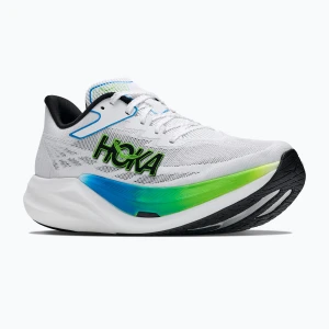 Buty do biegania HOKA Rocket X 3 frost / electric lime Biały