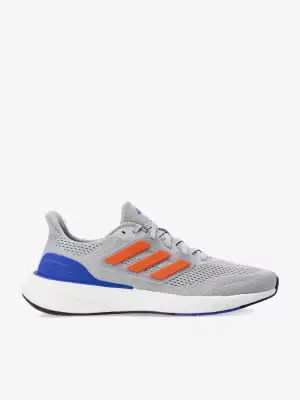 Buty do biegania męskie adidas Pureboost 23 - halo silver/solar red/lucid bl