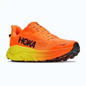 Buty do biegania męskie HOKA Challenger 8 Wide neon tangerine / hoka citrus Pomarańczowy