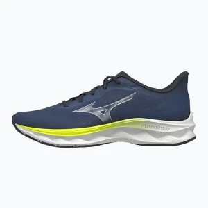 Buty do biegania męskie Mizuno Wave Serene 2 estate blue/silver/lightning yellow