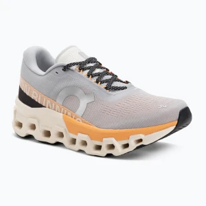 Buty do biegania męskie On Cloudmonster 2 glacier / tangerine Beżowy