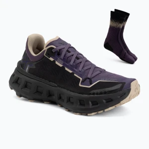 Buty do biegania + skarpety X-Bionic Terraskin X03 Deep Purple/X Black/Sand Fioletowy