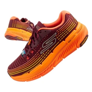Buty do biegania Skechers Max Cushioning 220835/BURG pomarańczowe