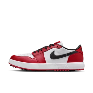 Buty do golfa Air Jordan 1 Low G Spiked - Czerwony