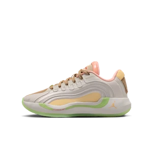 Buty do koszykówki dla dużych dzieci Luka 4 „Light Orewood and Tangerine” - Brązowy Nike