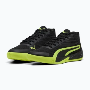 Buty do koszykówki męskie PUMA Court Pro puma black/electric lime