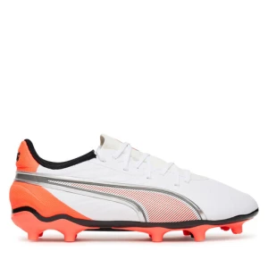 Buty do piłki nożnej Puma King Match Fg/Ag Jr 108837 01 Biały