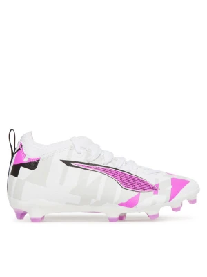 Buty do piłki nożnej Puma Ultra 5 Match Forever Fg / Ag Jr 108413 01 Biały