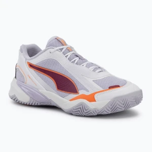 Buty do piłki ręcznej damskie PUMA Solarstrike 4 puma white / heat fire / lilac crush berry