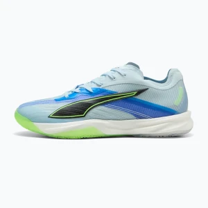 Buty do piłki ręcznej PUMA Accelerate Nitro SQD 5 aqua glow / puma black / green glare / royal sapphire Niebieski