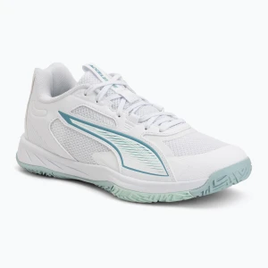 Buty do piłki ręcznej PUMA Accelerate Pro 4 Game On puma white/baltic sea blue/fresh water