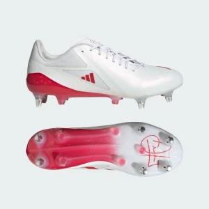 Buty do rugby Adizero RS15 Pro na miękką nawierzchnię (SG) Adidas biały