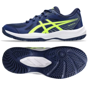 Buty do siatkówki Asics Upcourt 6 Gs Jr 1074A045 400 niebieskie