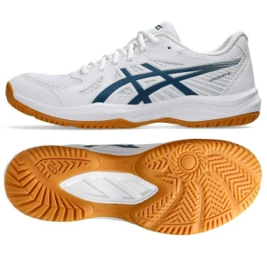 Buty do siatkówki Asics Upcourt 6 M 1071A104 100 białe