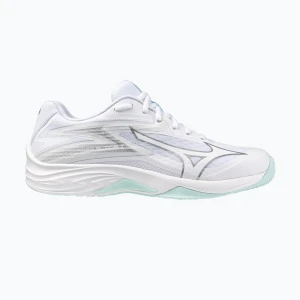Buty do siatkówki damskie Mizuno Thunder Blade Z white/blue tint
