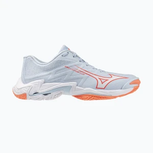 Buty do siatkówki damskie Mizuno Wave Lightning Elite blue finch / white / lava orange