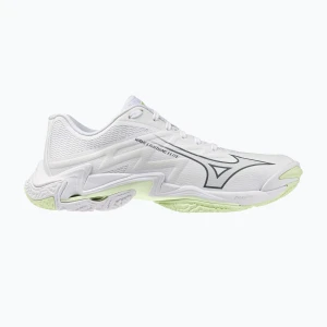 Buty do siatkówki damskie Mizuno Wave Lightning Elite white / balsam green / ambrosia