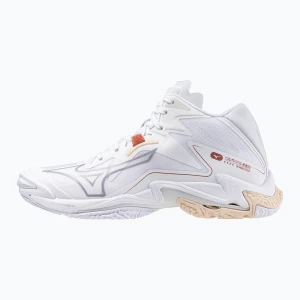 Buty do siatkówki damskie Mizuno Wave Lightning Z8 Mid white/aleutian/cloud pink