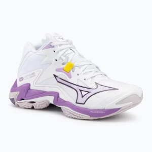 Buty do siatkówki damskie Mizuno Wave Lightning Z8 Mid white/patrician purple/quince