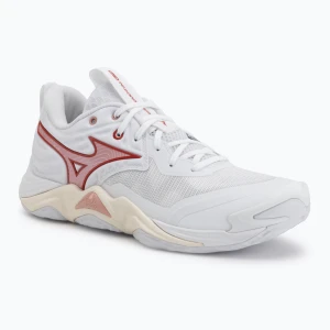 Buty do siatkówki damskie Mizuno Wave Momentum Elite white/rose elegance/lava falls