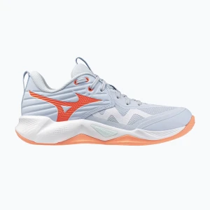 Buty do siatkówki damskie Mizuno Wave Momentum Pro blue finch / lava orange / flamingo coral