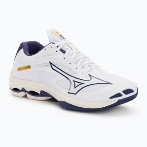 Buty do siatkówki męskie Mizuno Wave Lightning Z7 white/blue ribbon/mp gold