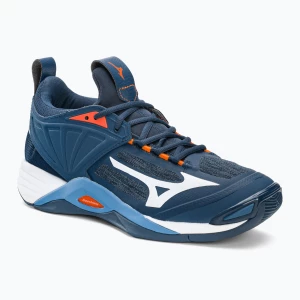 Buty do siatkówki męskie Mizuno Wave Momentum 2 dark denim/white/scarlet ibis