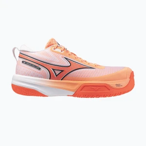 Buty do siatkówki Mizuno Neo Jump flamingo coral / lava orange / white