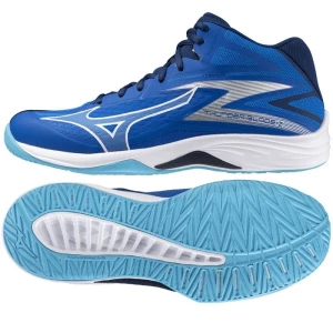 Buty do siatkówki Mizuno Thunder Blade Z Mid M V1GA237501 niebieskie