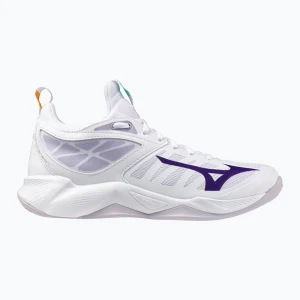 Buty do siatkówki damskie Mizuno Wave Dimension white/violet indigo/camellia rose