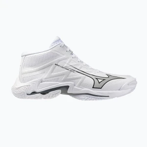 Buty do siatkówki Mizuno Wave Lightning Elite Mid White / Ultimate Gray / Black